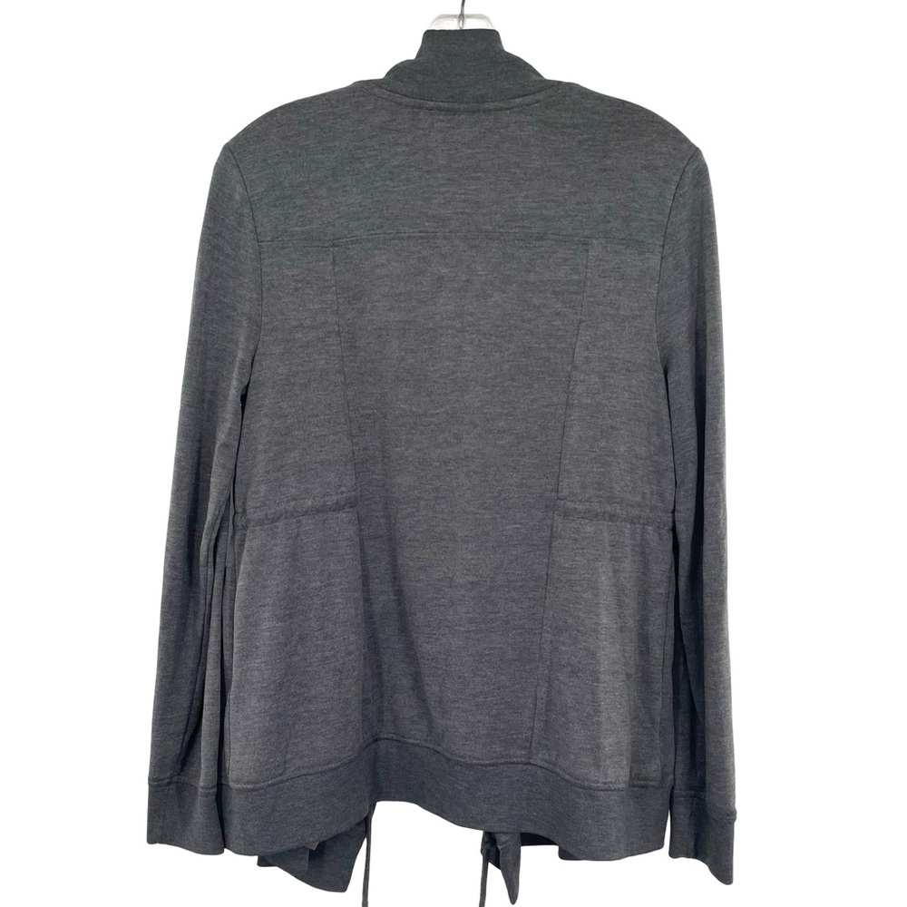 All Saints Gina Drape Jersey Drawstring Jacket - Picture 7 of 9